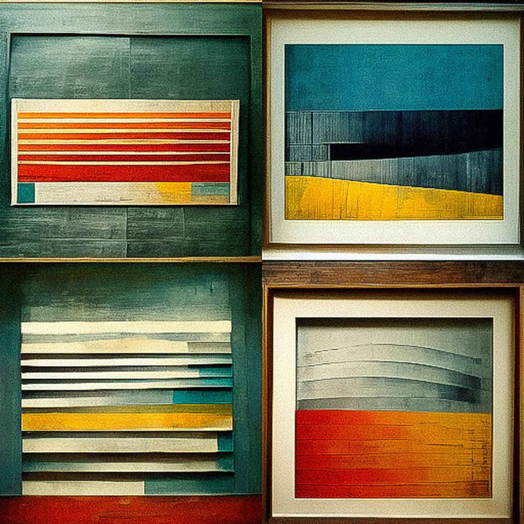 Wilhelmina Barns-Graham style, Midjourney V3, render 1 of 4