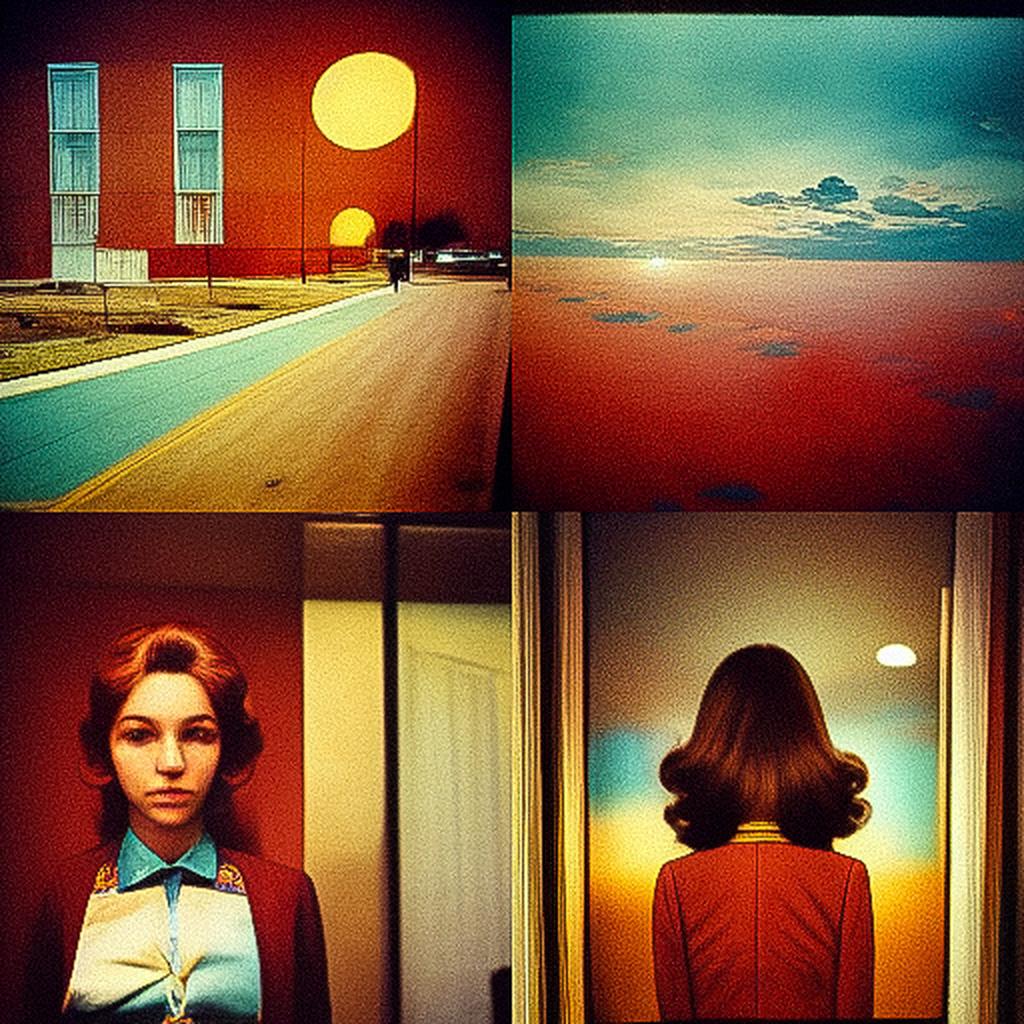 William Eggleston style, Midjourney V3, render 1 of 4