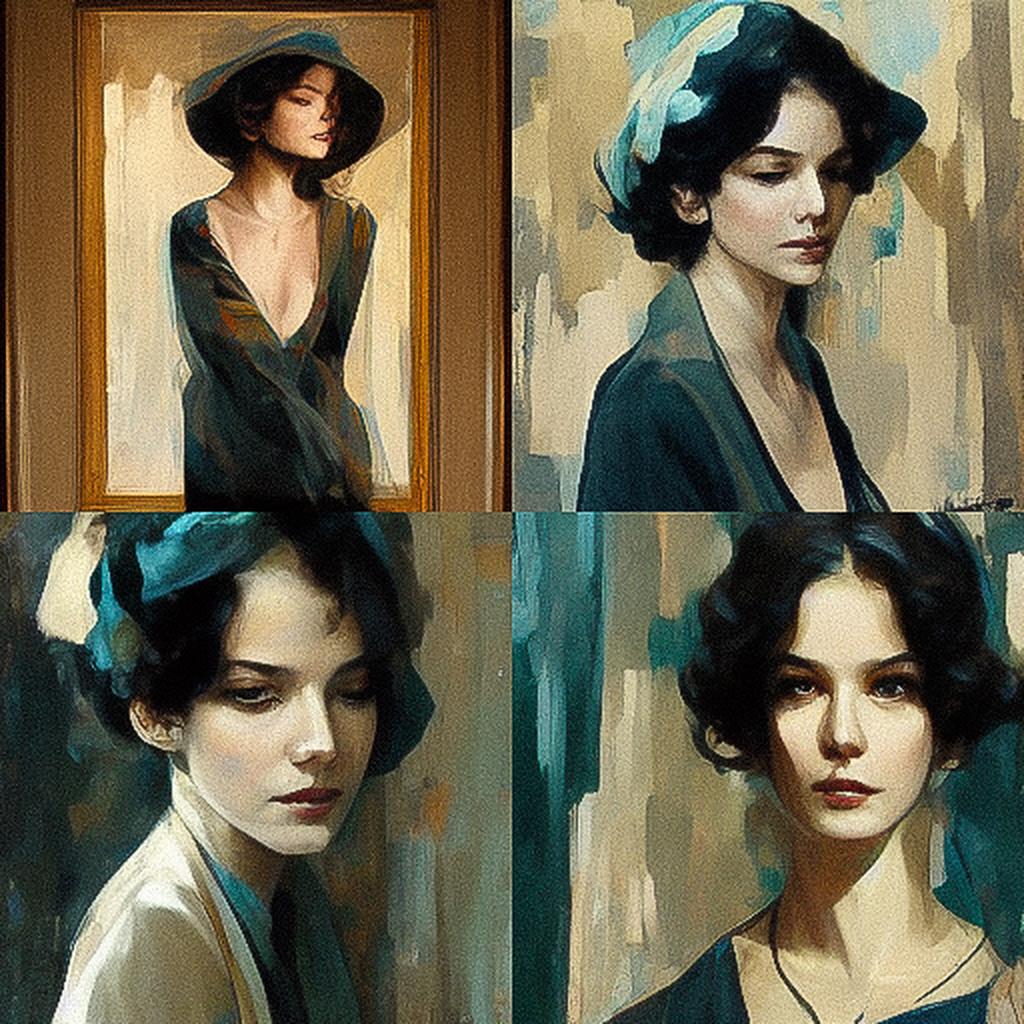 William Oxer style, Midjourney V3, render 1 of 4