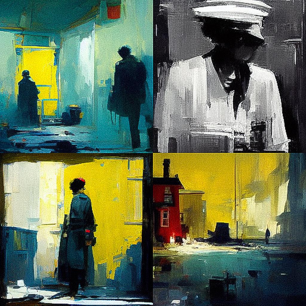 William Wray style, Midjourney V3, render 1 of 4