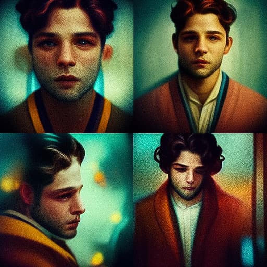 Xavier Dolan style, Midjourney V3, render 1 of 4