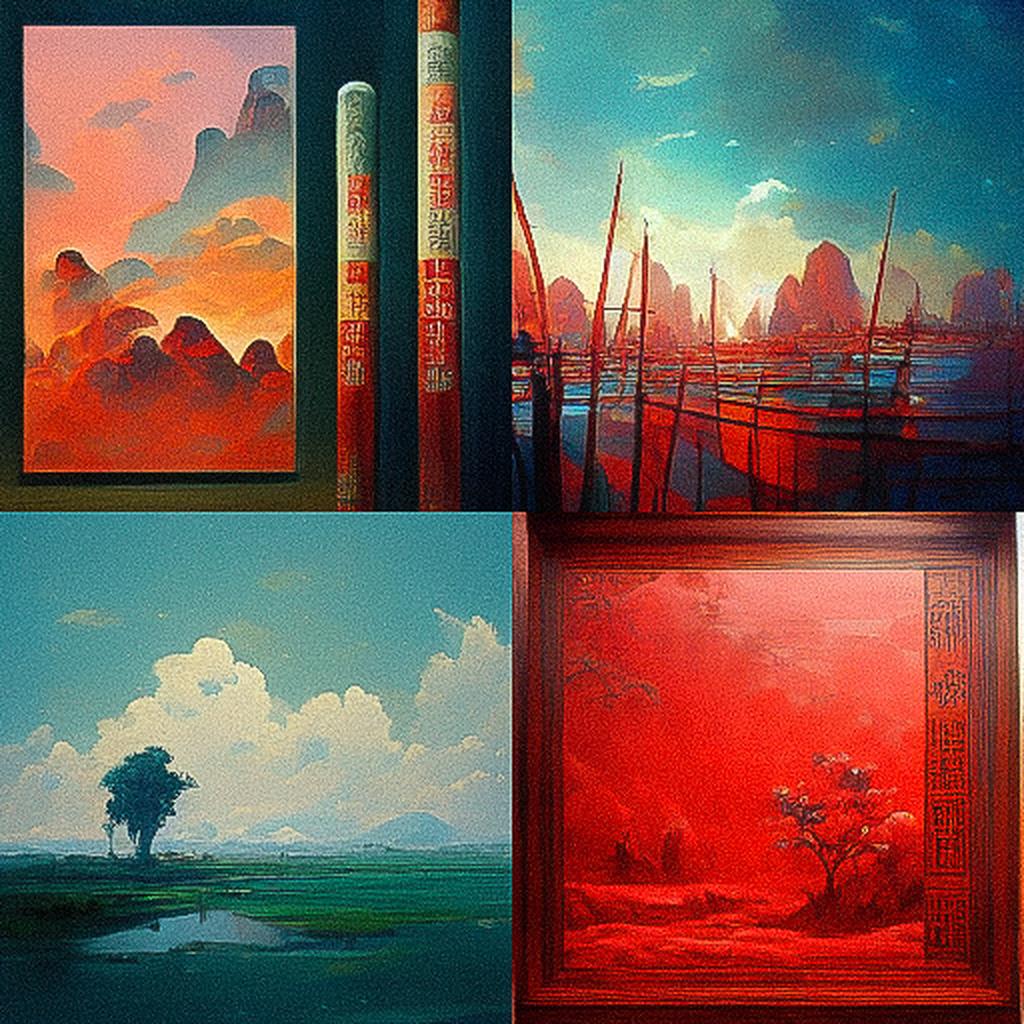 Xu Beihong style, Midjourney V3, render 1 of 4