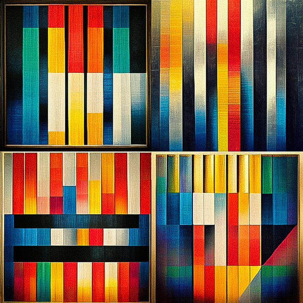 Yaacov Agam style, Midjourney V3, render 1 of 4