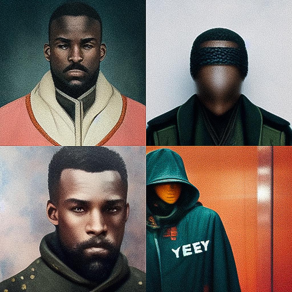 Yeezy style, Midjourney V3, render 1 of 4