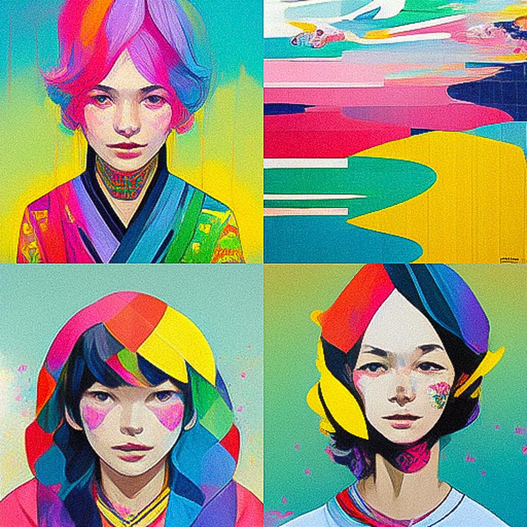 Yoh Nagao style, Midjourney V3, render 1 of 4
