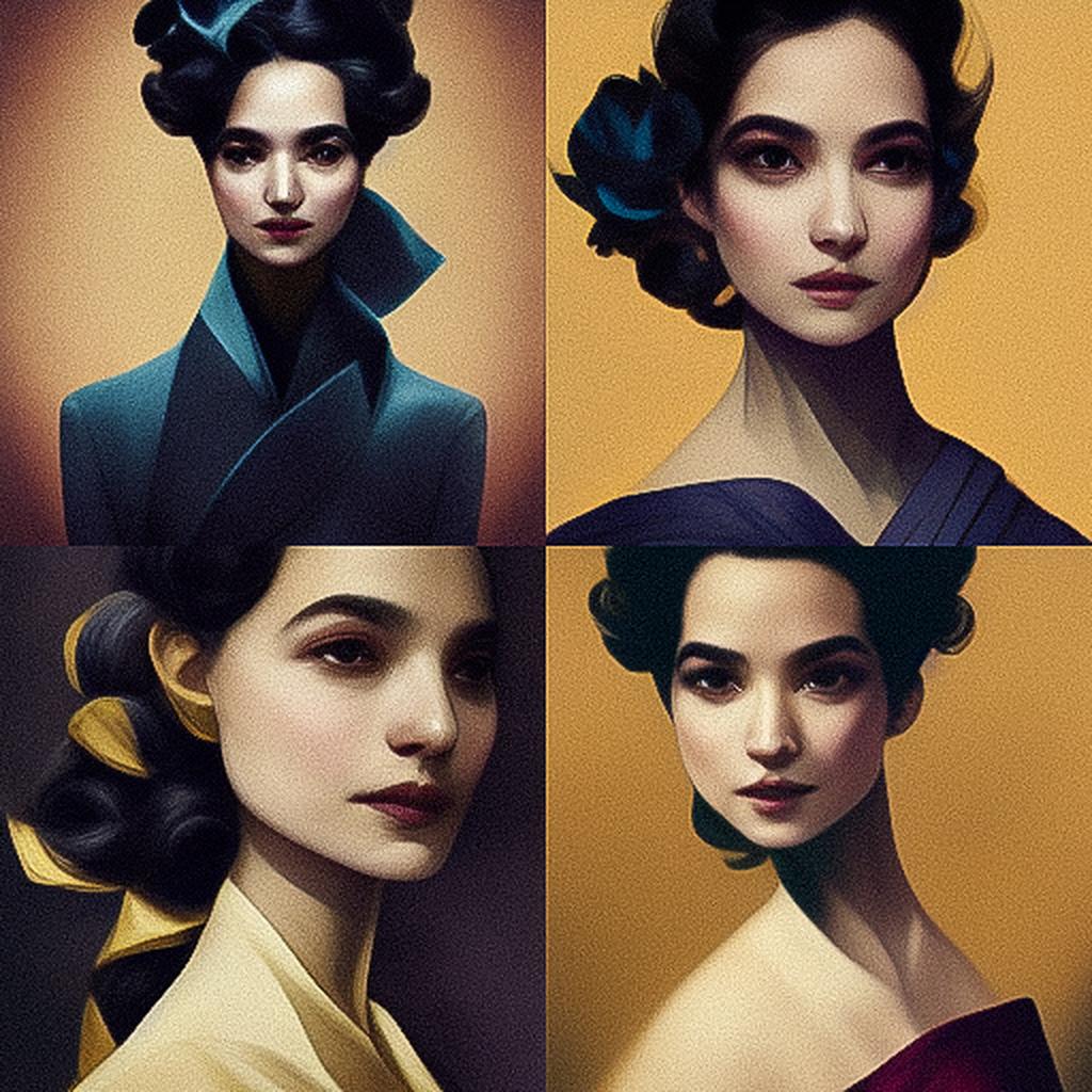 Zac Posen style, Midjourney V3, render 1 of 4