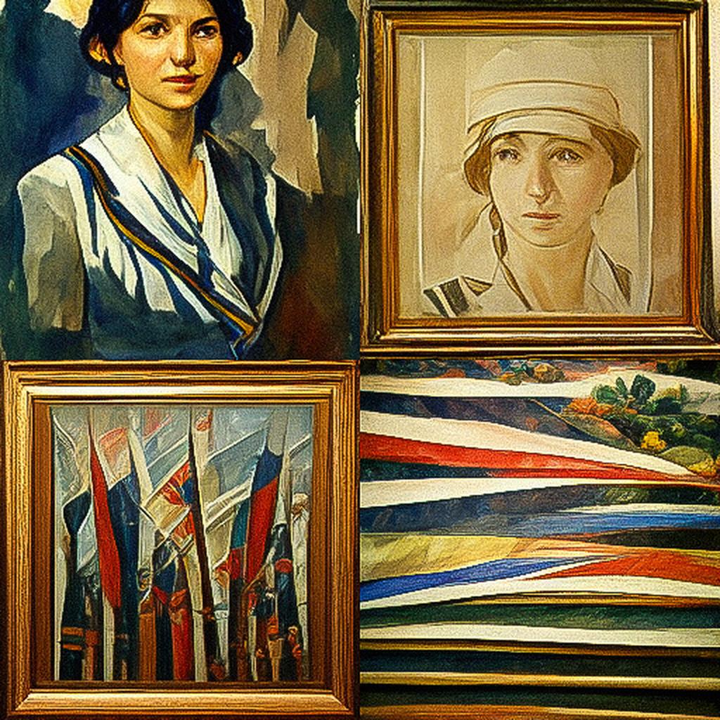 Zinaida Serebriakova style, Midjourney V3, render 1 of 4