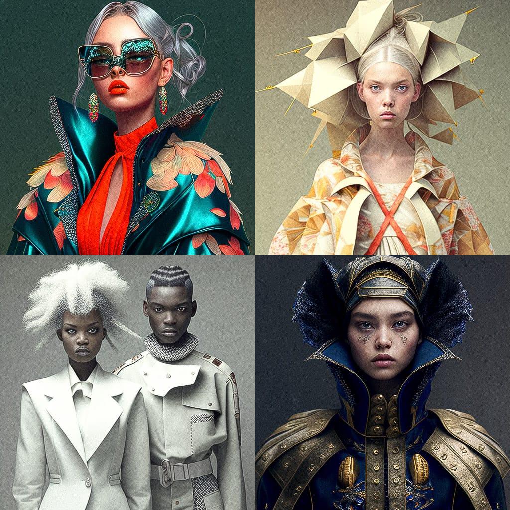 2010s fashion style, Midjourney V4, render 1 of 4