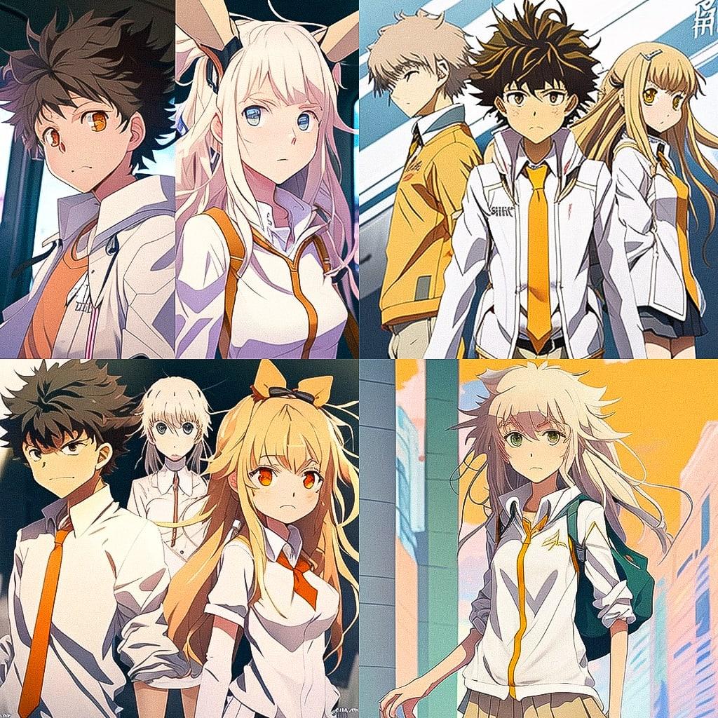 A Certain Magical Index style, Midjourney V4, render 1 of 4