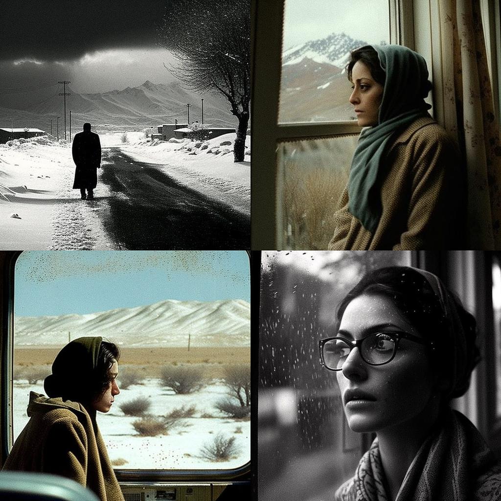 Abbas Kiarostami style, Midjourney V4, render 1 of 4
