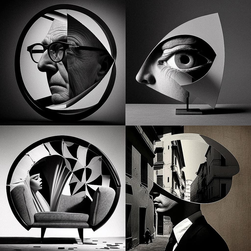 Achille Castiglioni style, Midjourney V4, render 1 of 4