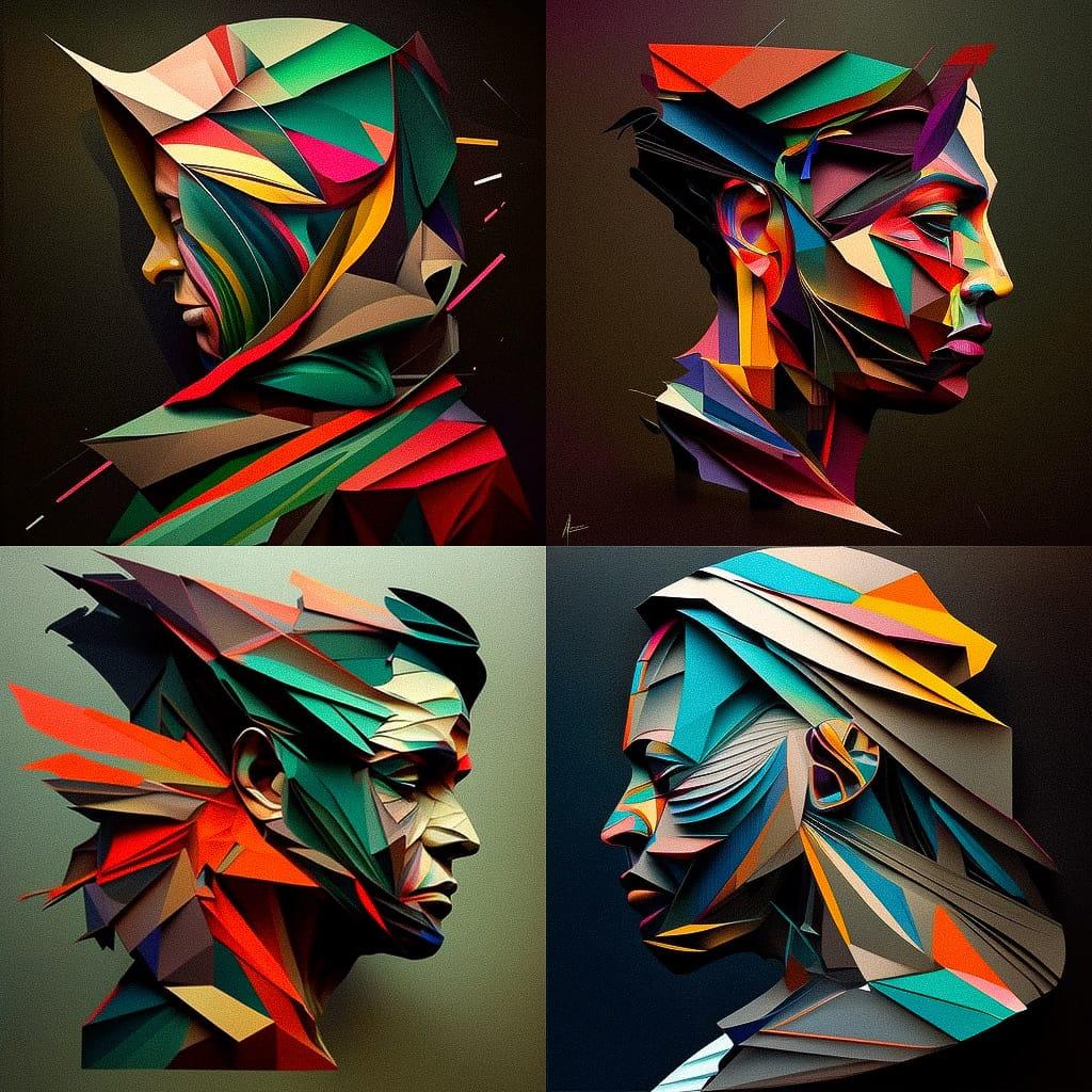 Adam Neate style, Midjourney V4, render 1 of 4