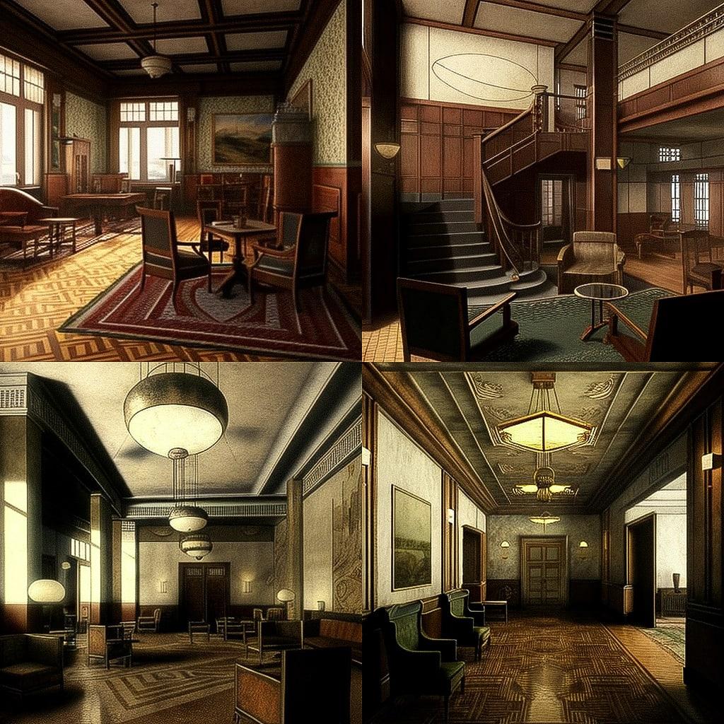 Adolf Loos style, Midjourney V4, render 1 of 4