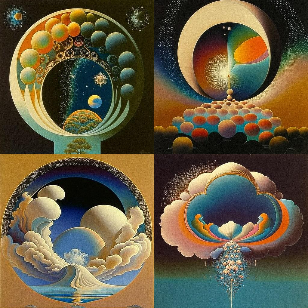 Agnes Lawrence Pelton style, Midjourney V4, render 1 of 4