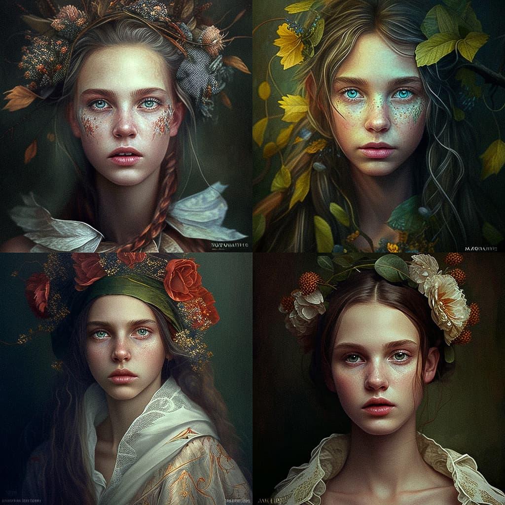 Agnieszka Lorek style, Midjourney V4, render 1 of 4