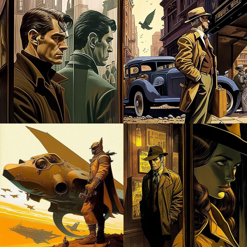Al Williamson style, Midjourney V4, render 1 of 4