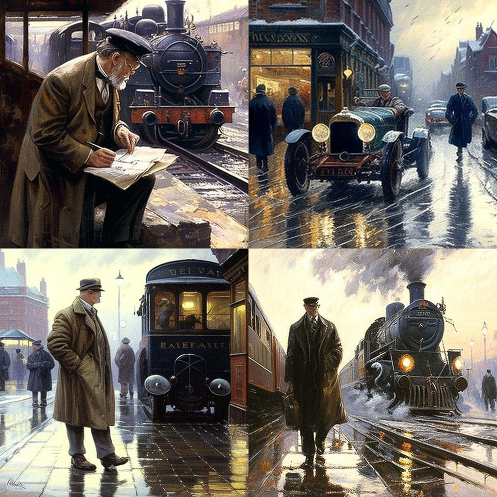 Alan Fearnley style, Midjourney V4, render 1 of 4