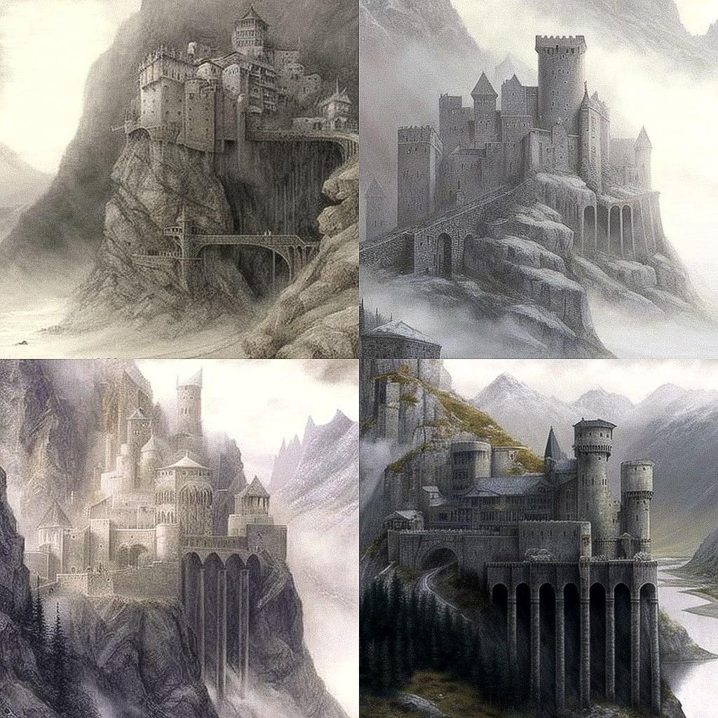 Alan Lee style, Midjourney V4, render 1 of 4