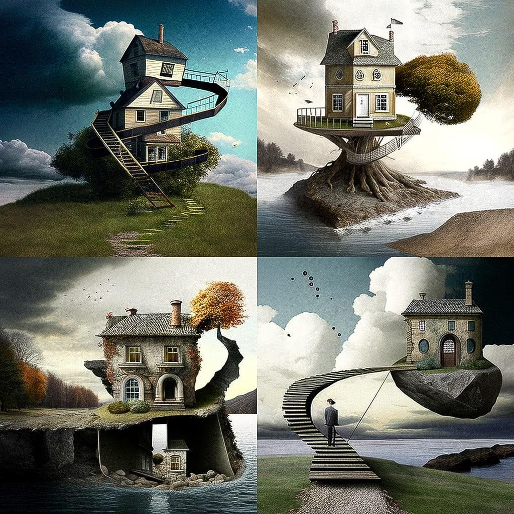 Alastair Magnaldo style, Midjourney V4, render 1 of 4