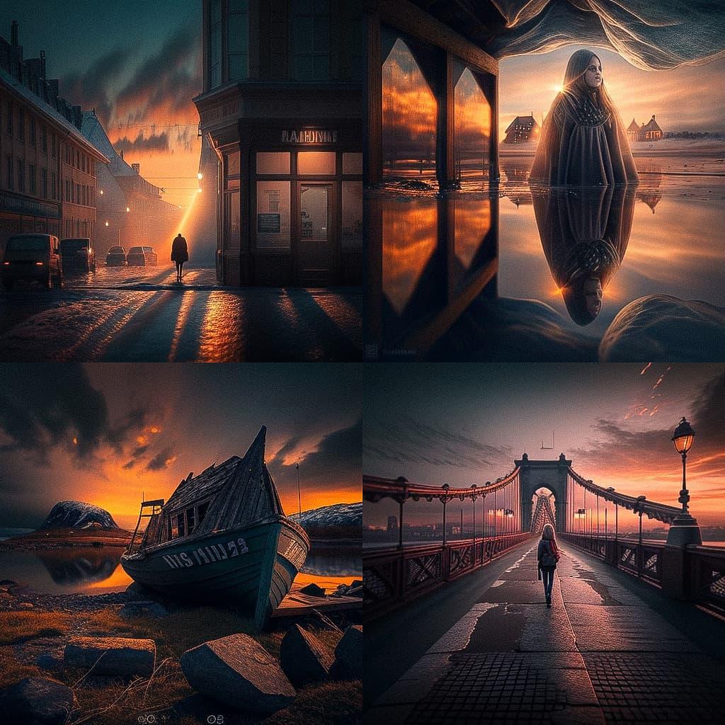 Albert Dros style, Midjourney V4, render 1 of 4