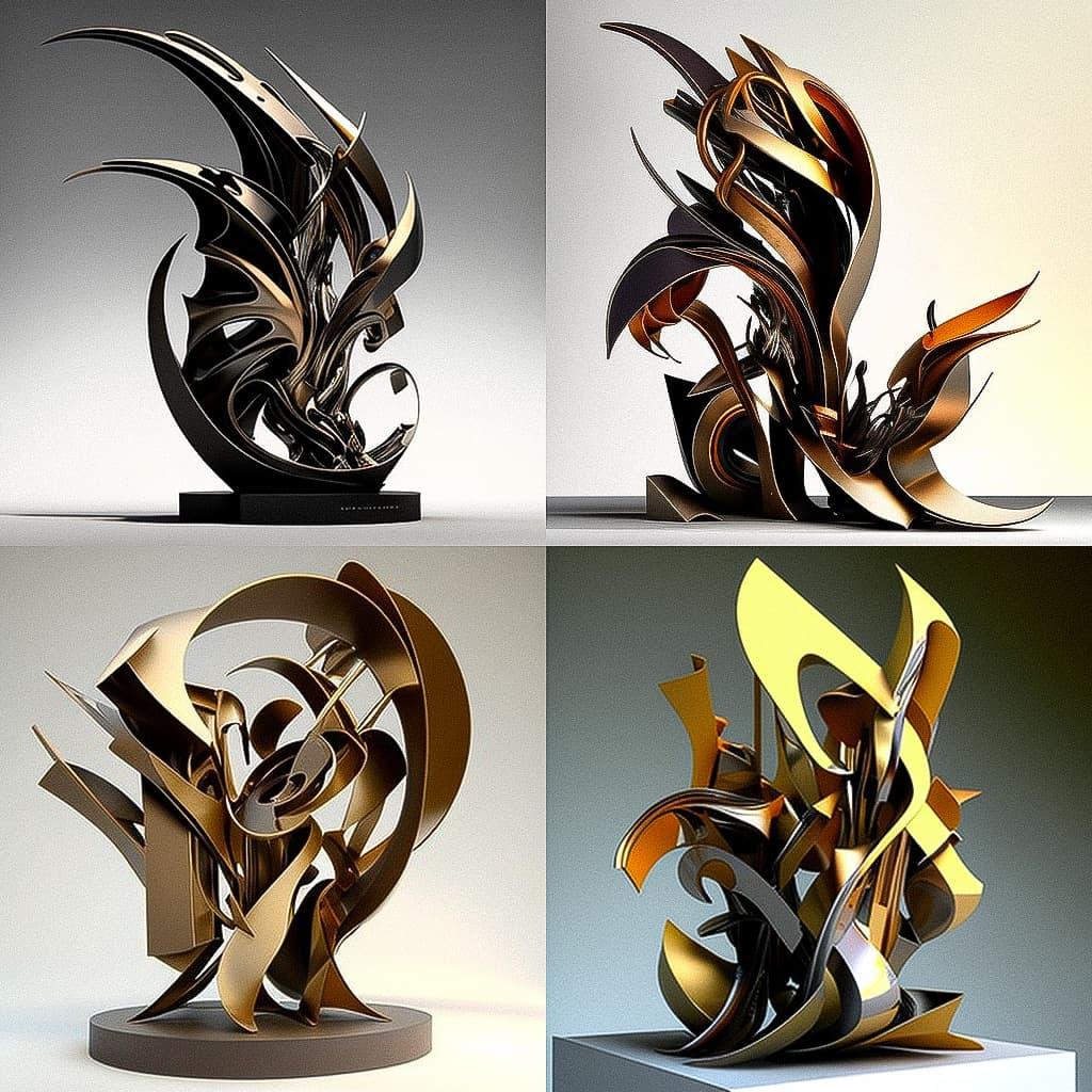 Albert Paley style, Midjourney V4, render 1 of 4