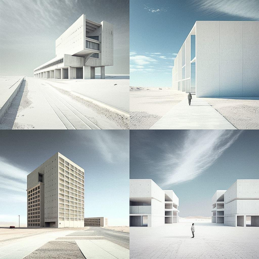 Alberto Campo Baeza style, Midjourney V4, render 1 of 4