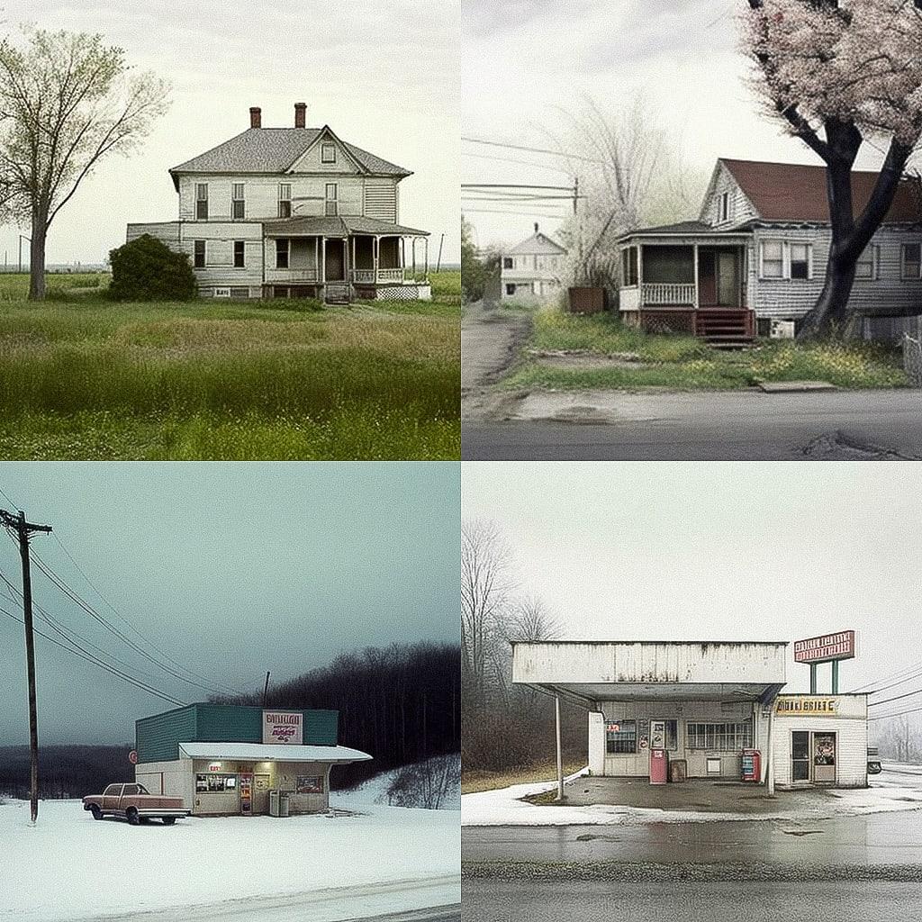 Alec Soth style, Midjourney V4, render 1 of 4