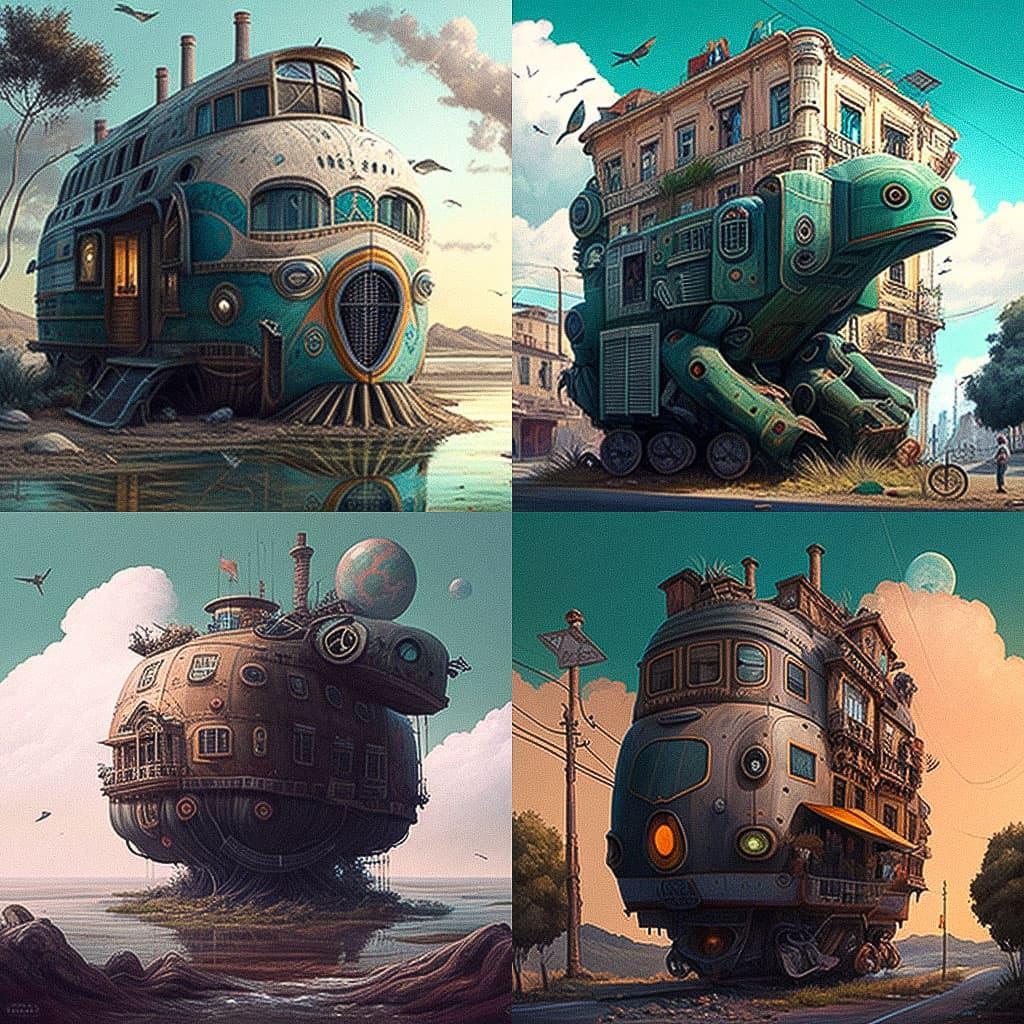Alejandro Burdisio style, Midjourney V4, render 1 of 4