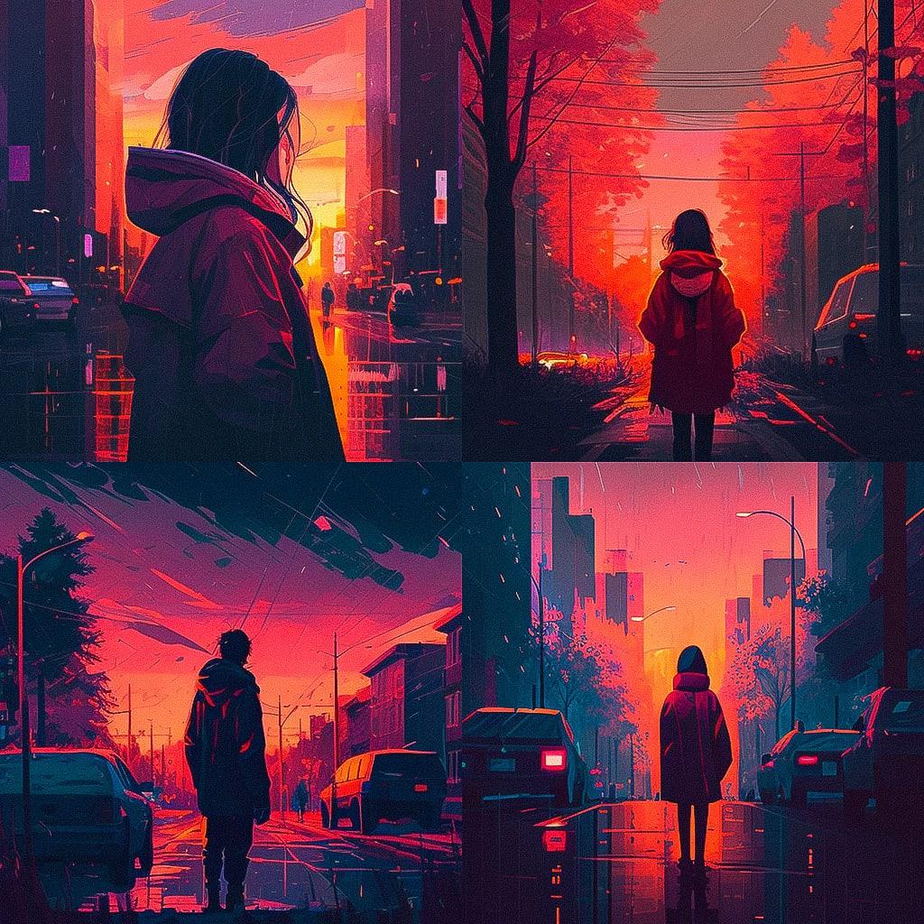 Alena Aenami style, Midjourney V4, render 1 of 4