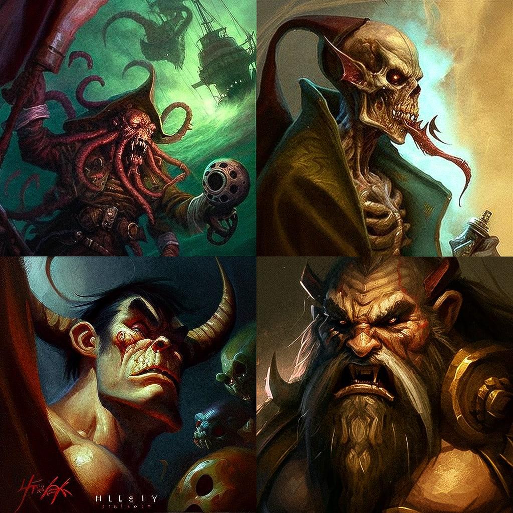 Alex Horley style, Midjourney V4, render 1 of 4