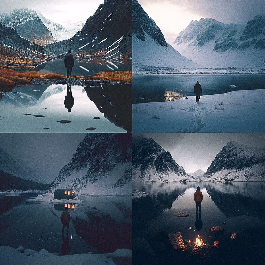 Alex Strohl style, Midjourney V4, render 1 of 4