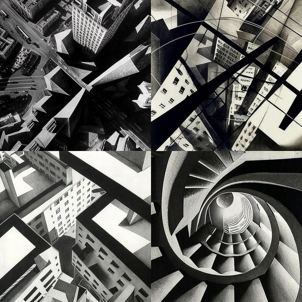 Alexander Rodchenko style, Midjourney V4, render 1 of 4