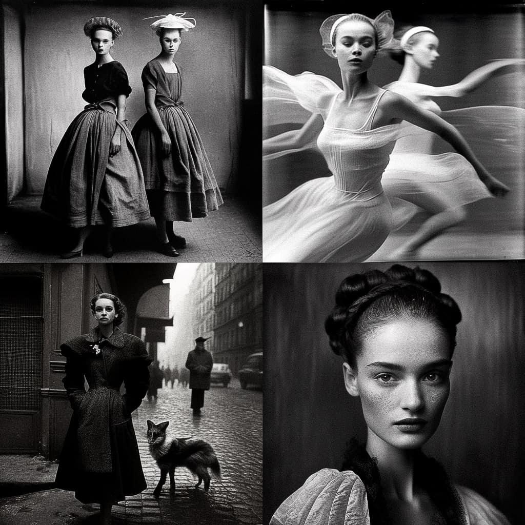 Alexey Brodovitch style, Midjourney V4, render 1 of 4