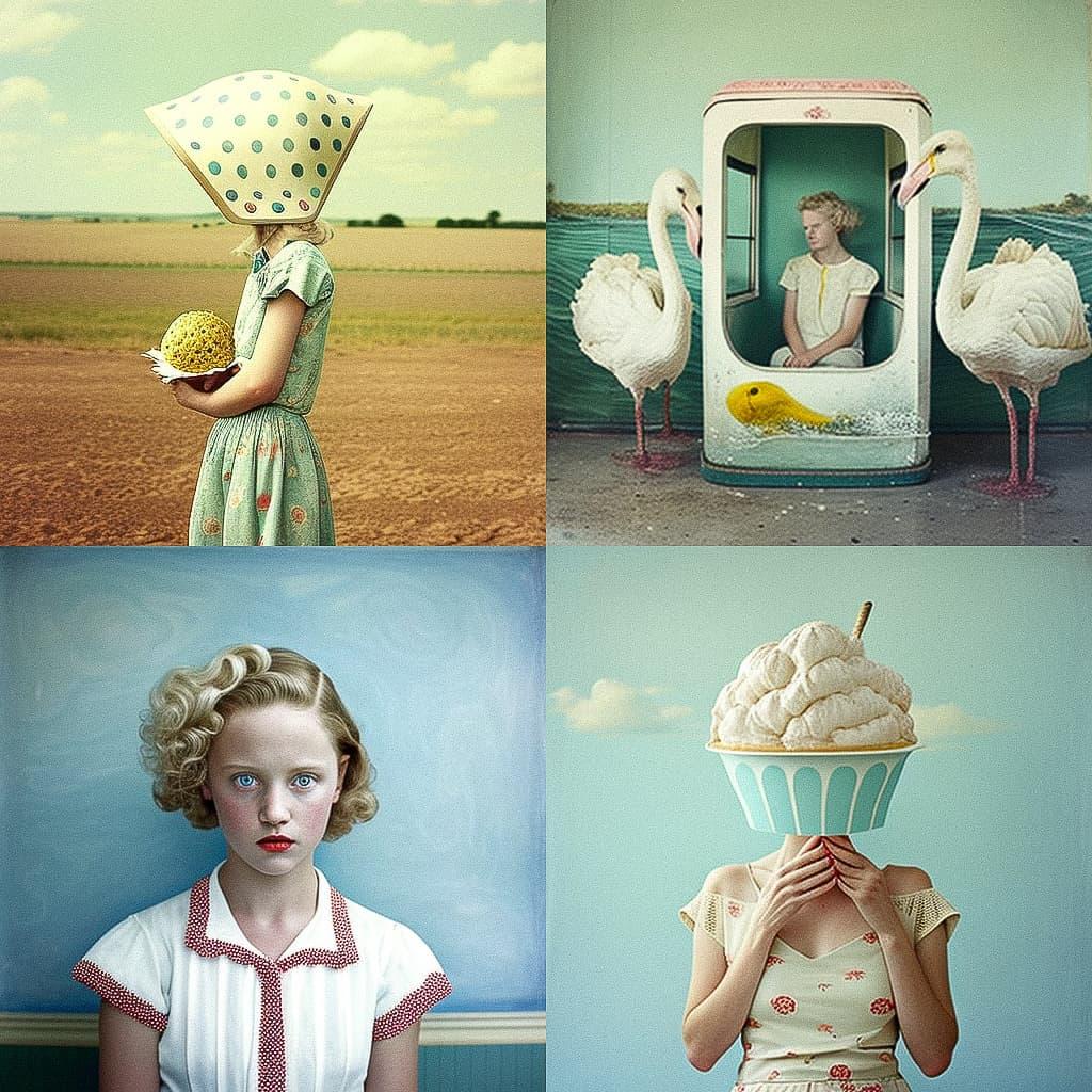 Aline Smithson style, Midjourney V4, render 1 of 4