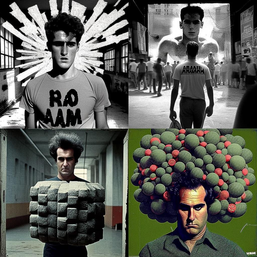 Allan Kaprow style, Midjourney V4, render 1 of 4