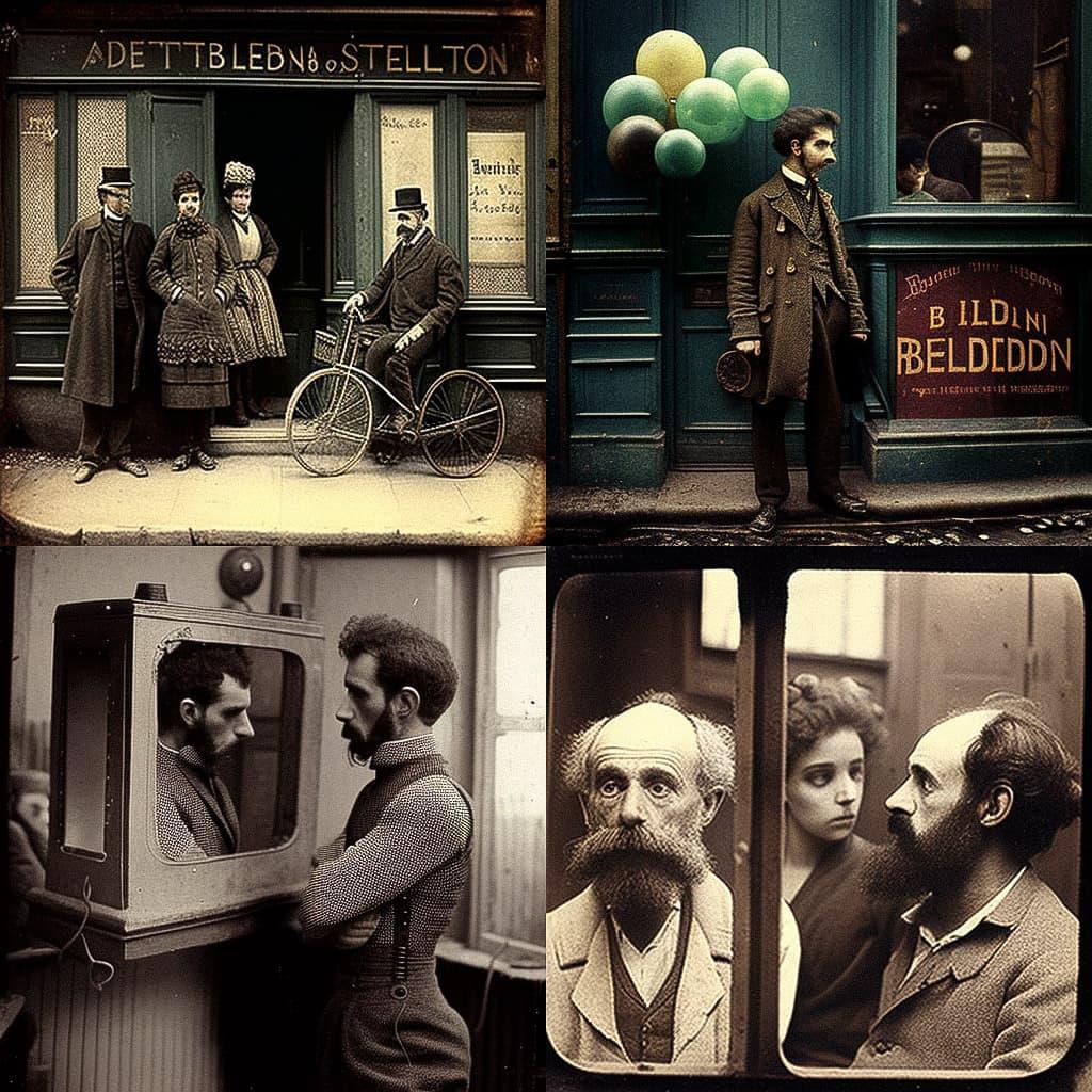 Alphonse Bertillon style, Midjourney V4, render 1 of 4
