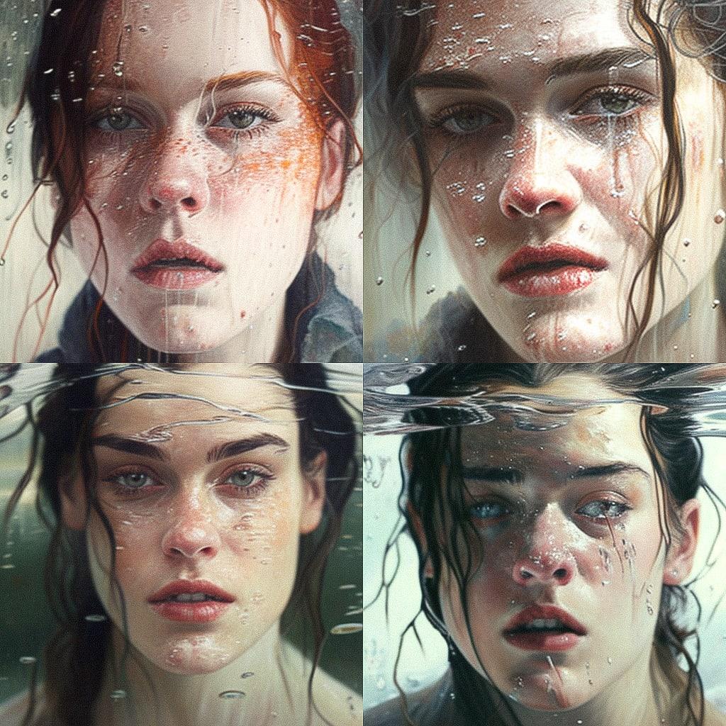 Alyssa Monks style, Midjourney V4, render 1 of 4