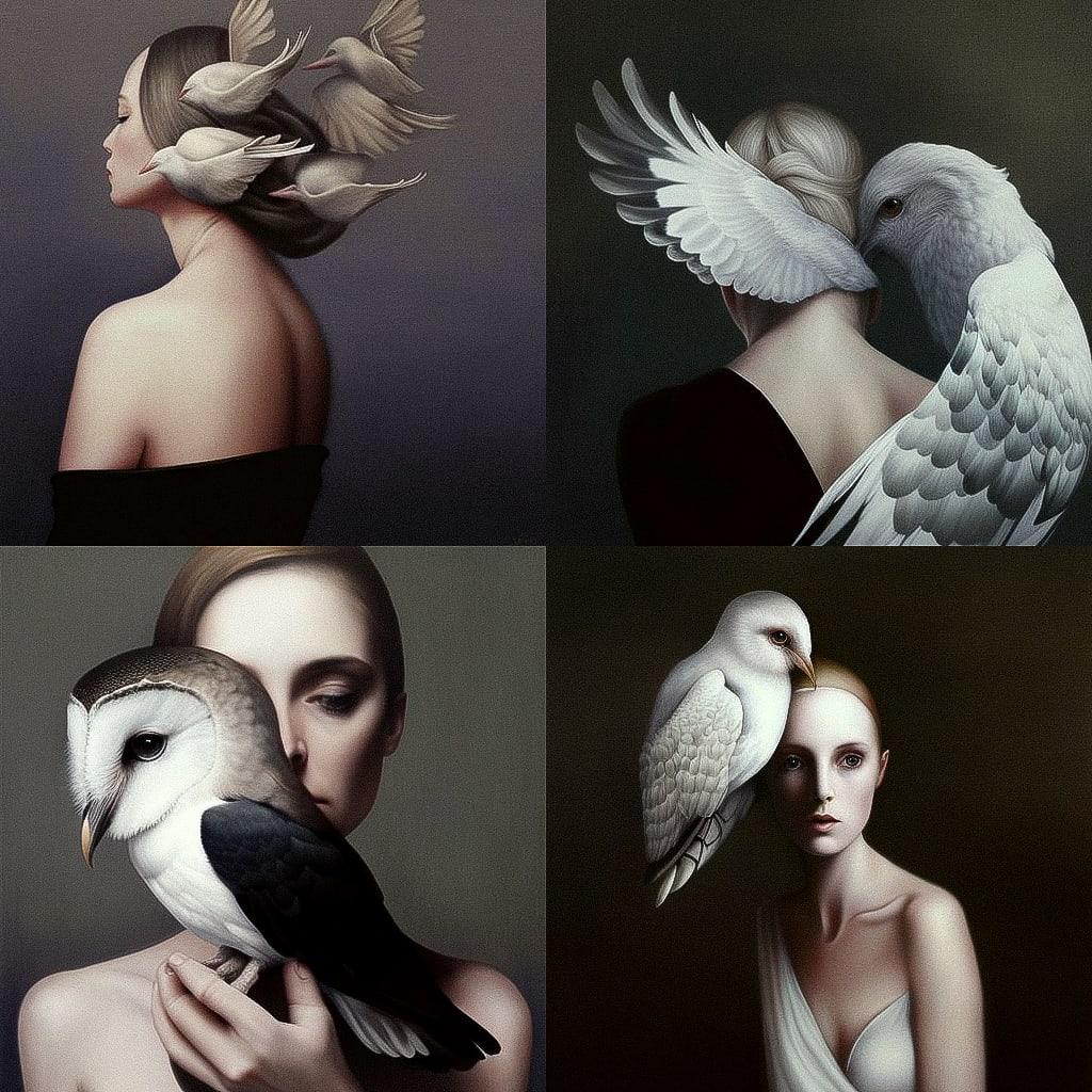 Amy Judd style, Midjourney V4, render 1 of 4