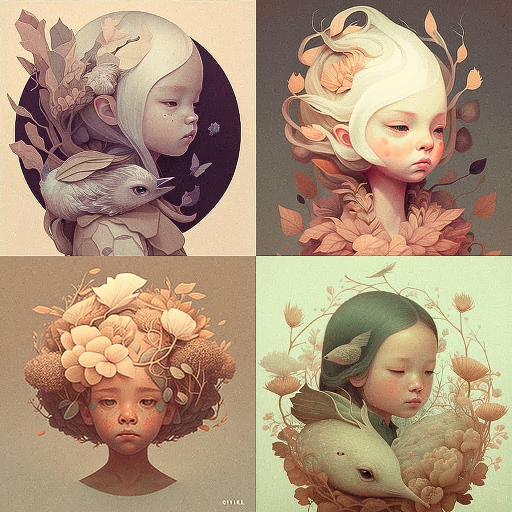 Amy Sol style, Midjourney V4, render 1 of 4