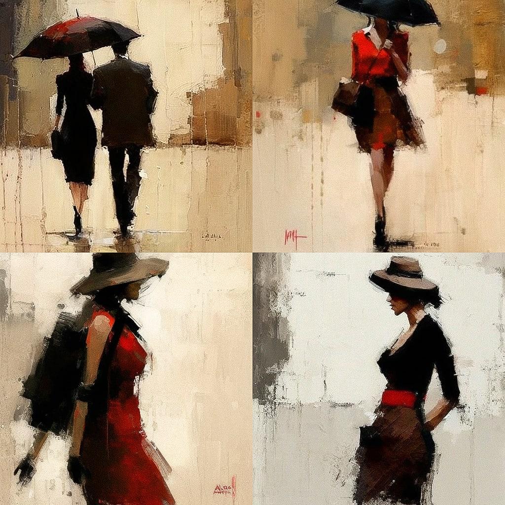 Andre Kohn style, Midjourney V4, render 1 of 4