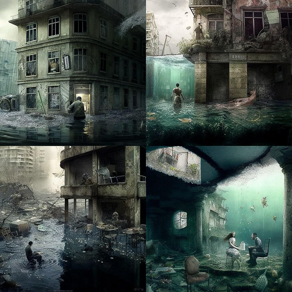 Andreas Franke style, Midjourney V4, render 1 of 4