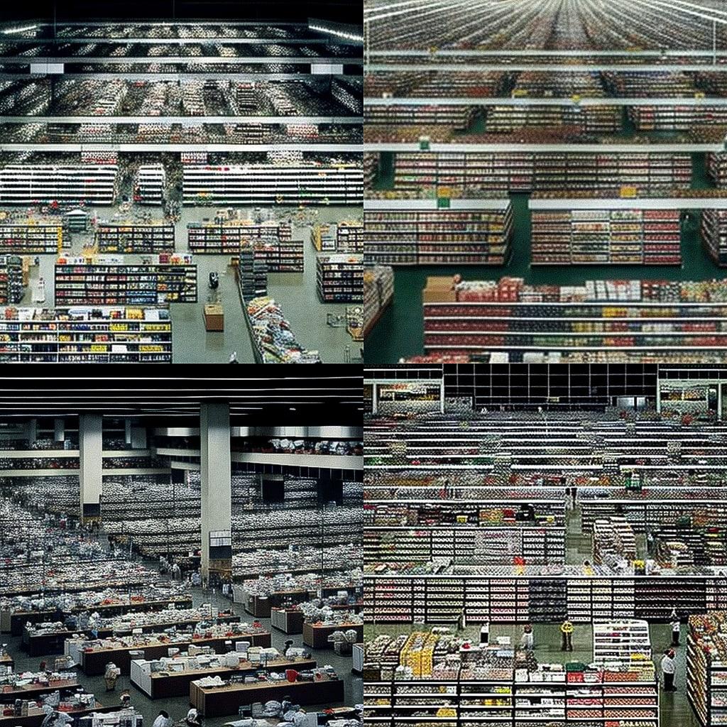 Andreas Gursky style, Midjourney V4, render 1 of 4