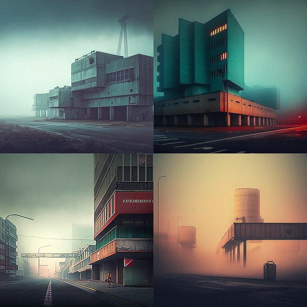 Andreas Levers style, Midjourney V4, render 1 of 4