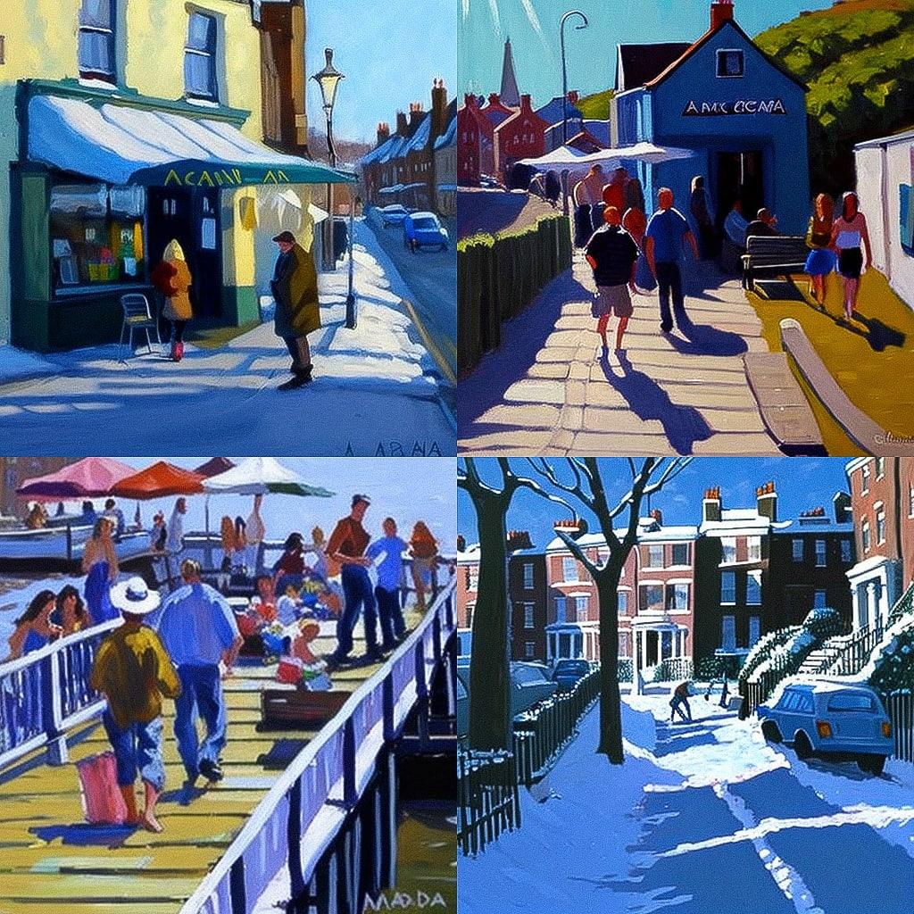 Andrew Macara style, Midjourney V4, render 1 of 4
