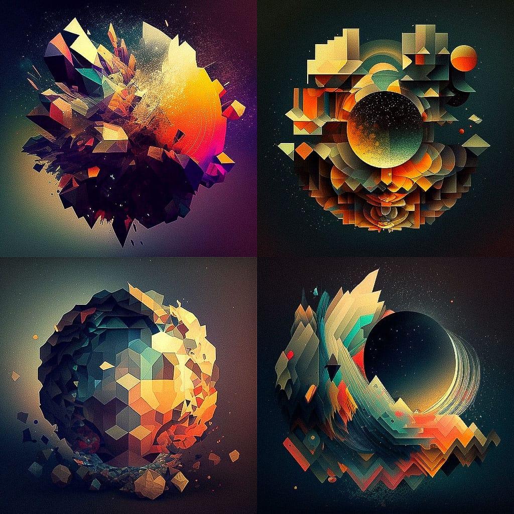 Andy Gilmore style, Midjourney V4, render 1 of 4