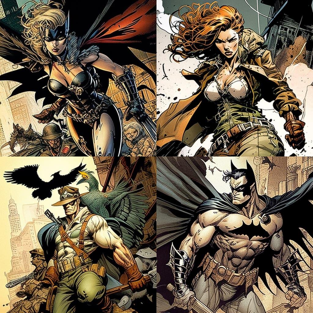 Andy Kubert style, Midjourney V4, render 1 of 4