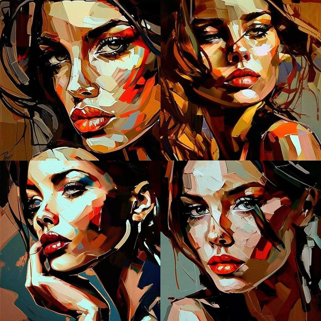 Anna Bocek style, Midjourney V4, render 1 of 4
