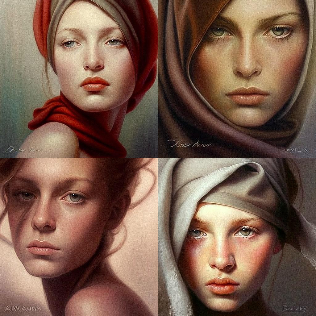 Anne Dewailly style, Midjourney V4, render 1 of 4