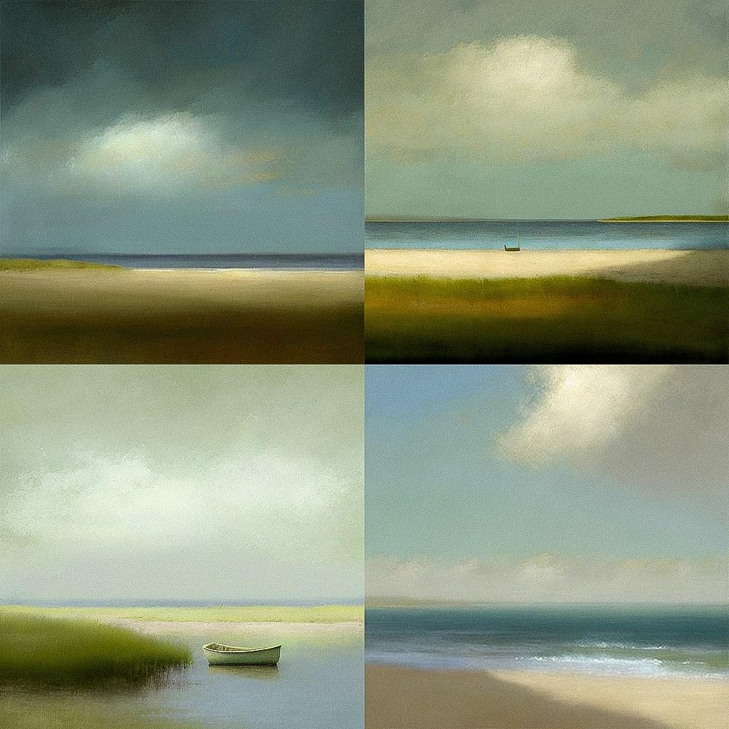 Anne Packard style, Midjourney V4, render 1 of 4