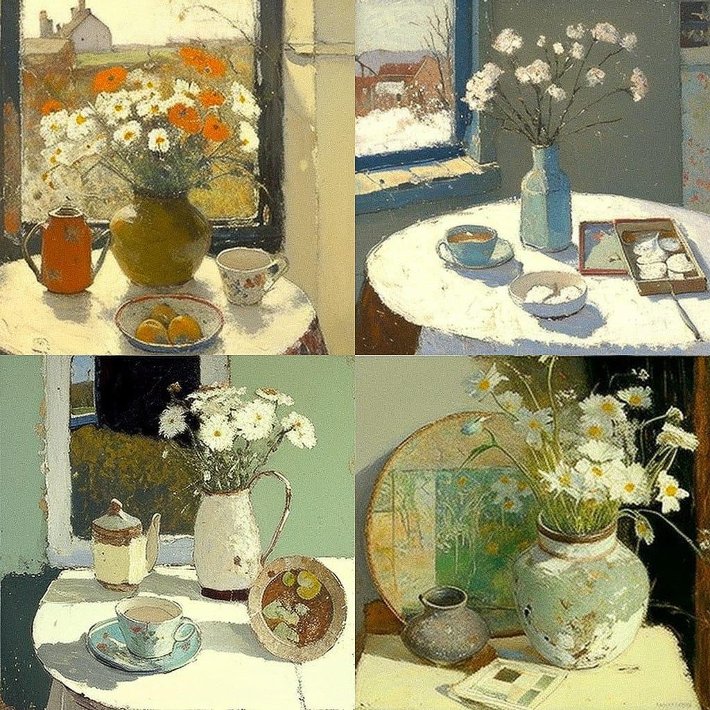 Anne Redpath style, Midjourney V4, render 1 of 4